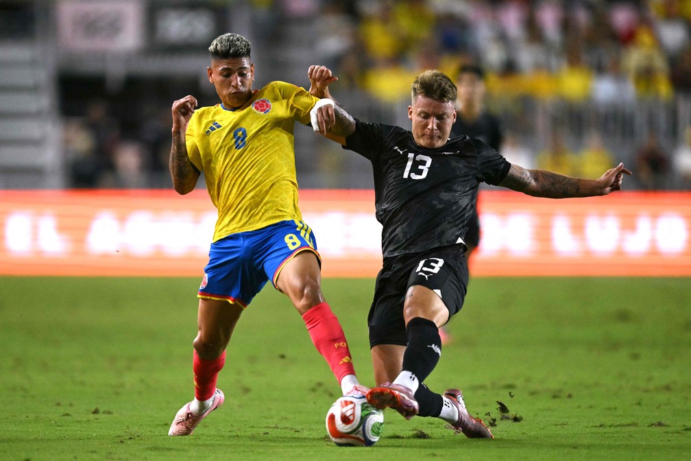 Carrascal entrou no segundo tempo de Colmbia x Nova Zelndia  Foto: CHANDAN KHANNA / AFP