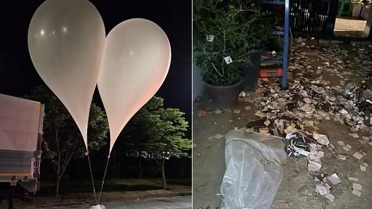 Coreia do Sul retoma propaganda com alto-falantes após receber mais balões com lixo do Norte