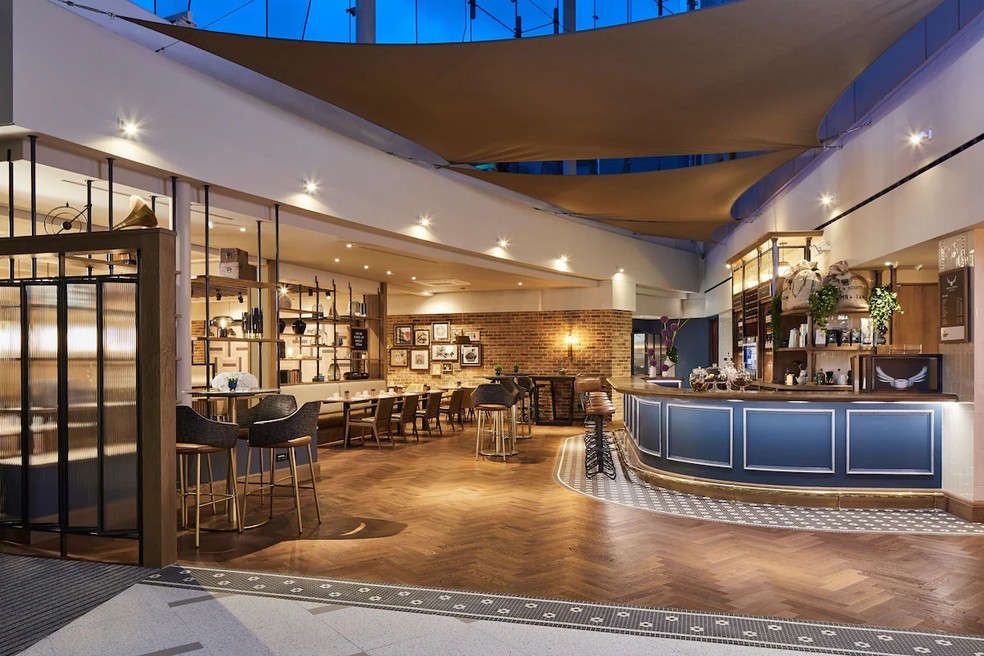 Bar do Hotel Marriott, na Cromwell Road, oeste de Londres — Foto: Divulgação