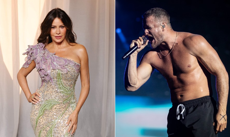 Novo casal? Sofía Vergara é flagrada de mãos dadas com vocalista do ...