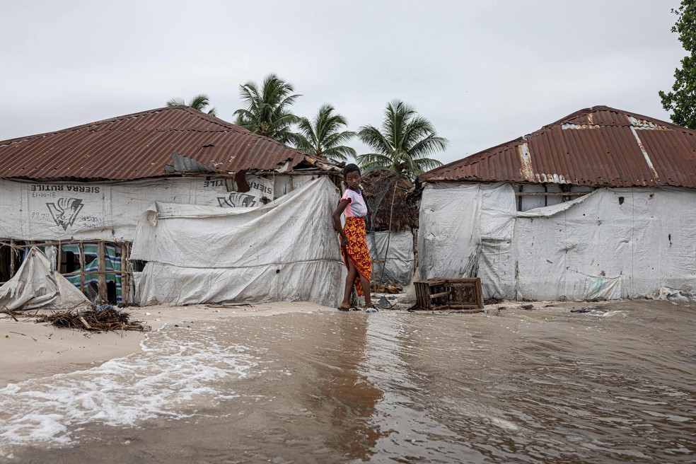 Há uma década, Nyangai tinha uma população de cerca de 1.000 habitantes; atualmente, não há mais de 300, segundo líderes comunitários — Foto: Patrick Meinhardt/AFP