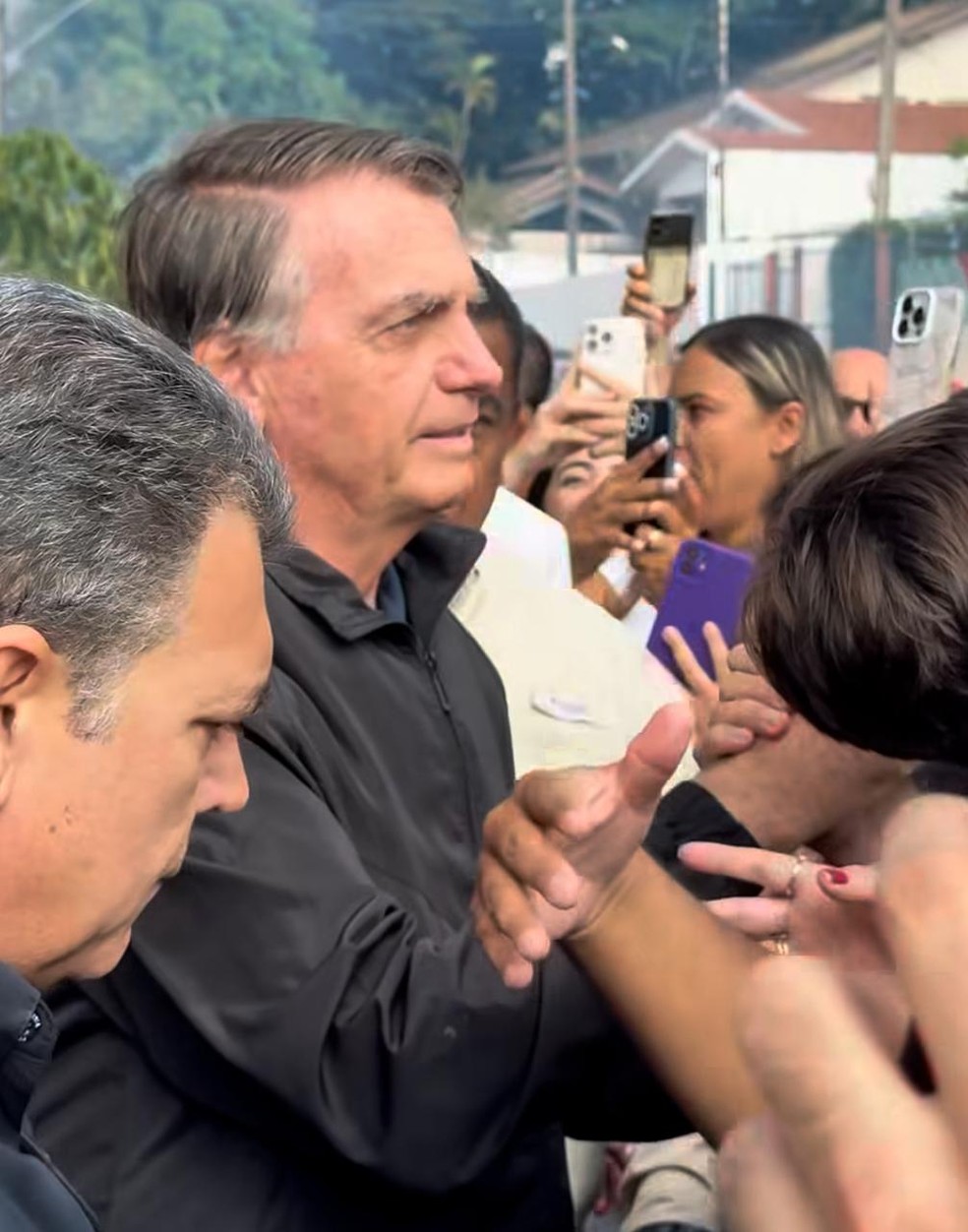 Bolsonaro no Frigorifico Goiás — Foto: Divulgação