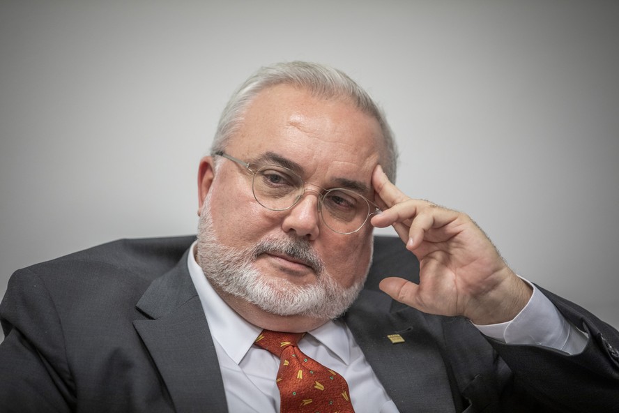 Jean Paul Prates, presidente da Petrobras, em entrevista ao GLOBO na sede da Petrobras