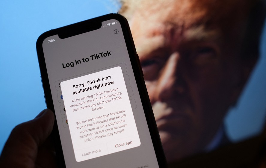 TikTok restabelece seu serviço nos Estados Unidos e agradece a Donald Trump