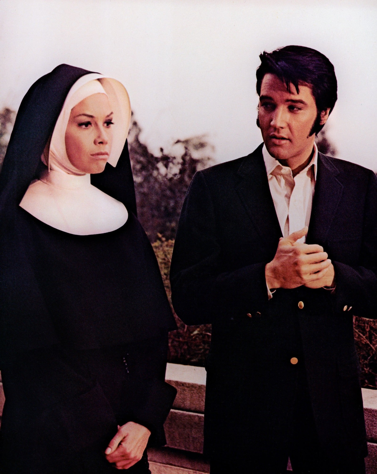 Elvis e Mary Tyler Moore no filme “Ele e as três noviças” (EUA, 1969), de William A. Graham — Foto: Divulgação