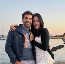 De volta à casa do "BBB", Alberto Cowboy é casado com a está casado com a terapeuta Priscilla Monroy — Foto: reprodução