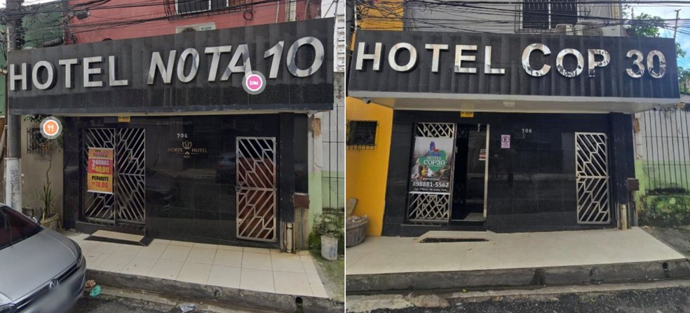 before naming it "Hotel note 10"Foundation "Hotel COP30" It began charging a daily rate during the conference that was 80 times higher than it was two years ago – Image: Google Street View (April 2023) and reproduction