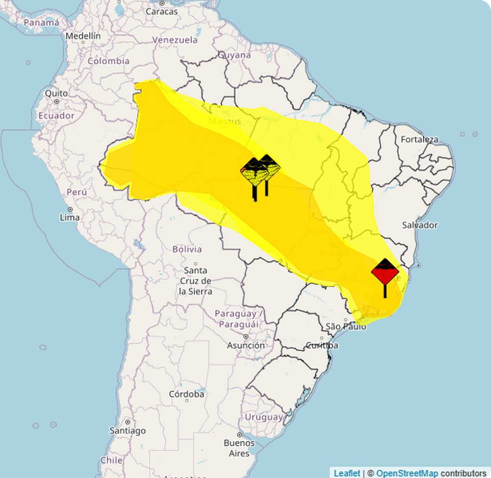 Weather forecast for this Thursday, December 18 — Photo: Reproduction / Inmet