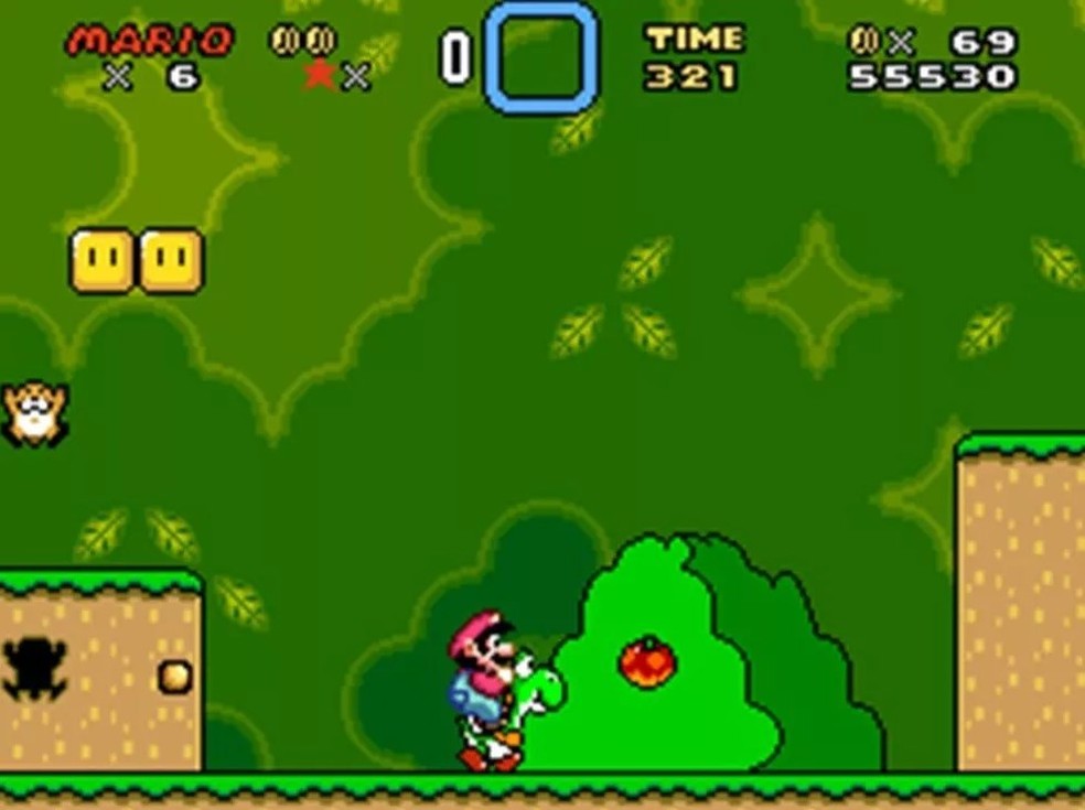 "Super Mario World" fez história no Super Nintendo — Foto: Reprodução