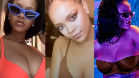 Rihanna foge de polêmica pós-show em casamento bilionário ao posar com diferentes lingeries na rede social; entenda