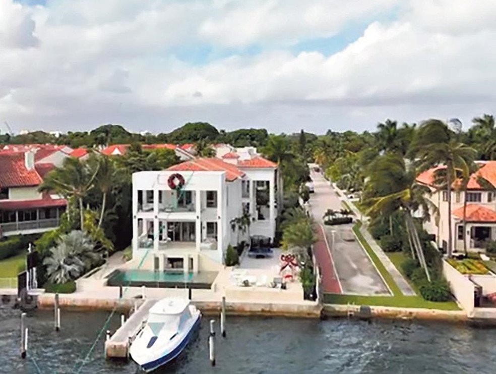 Magro's property in Miami was valued at 18.7 million reais and belonged to LeBron James — Photo: reproduction