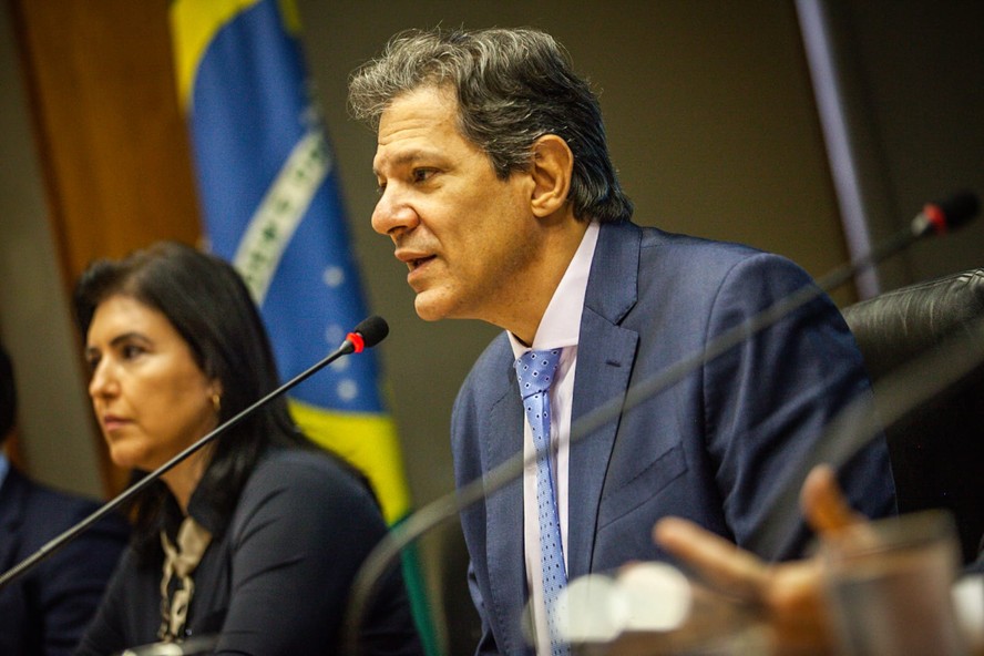 O ministro da Fazenda, Fernando Haddad, detalha as novas regras fiscais