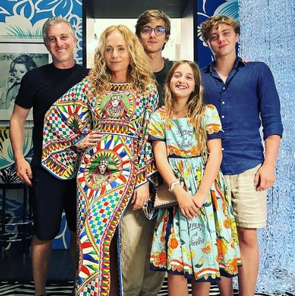 Luciano Huck, Angélica e os filhos, Joaquim, Eva e Benício, em Portofino, na Itália — Foto: Reprodução/Instagram