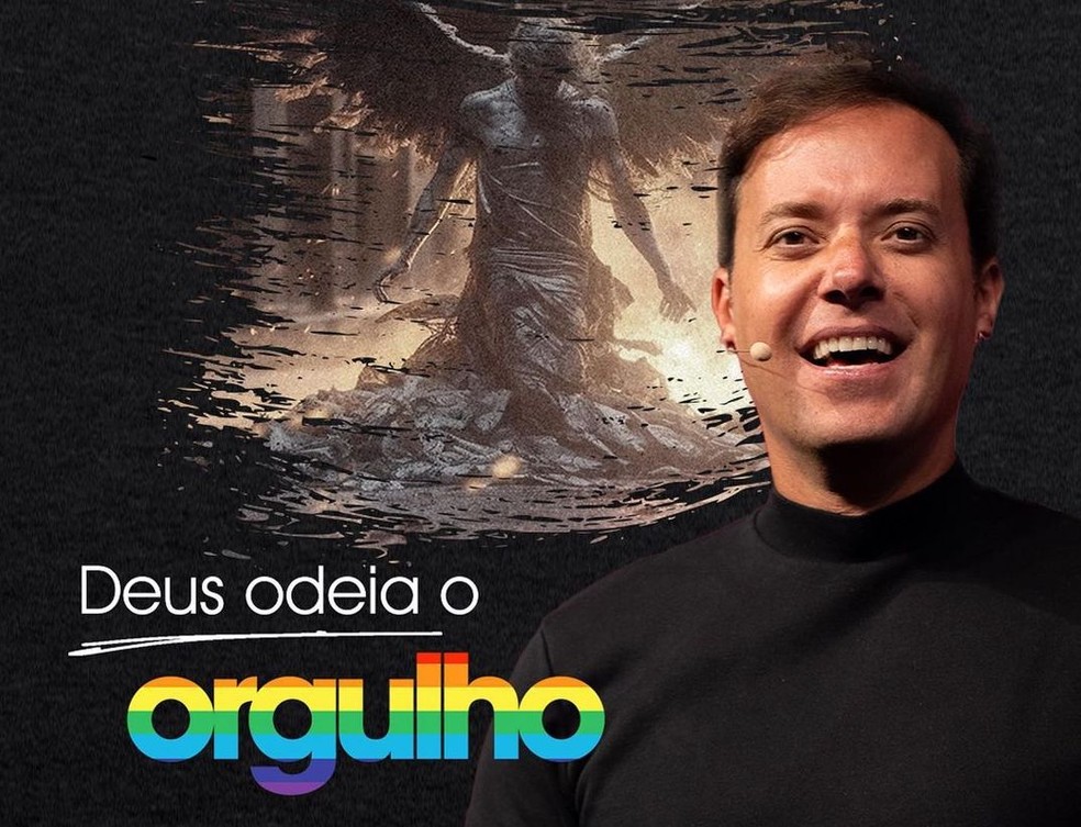 Pastor Andre Valadão divulga série de cultos sobre o Mês do Orgulho LGBTQIA+ — Foto: Reprodução/Redes sociais