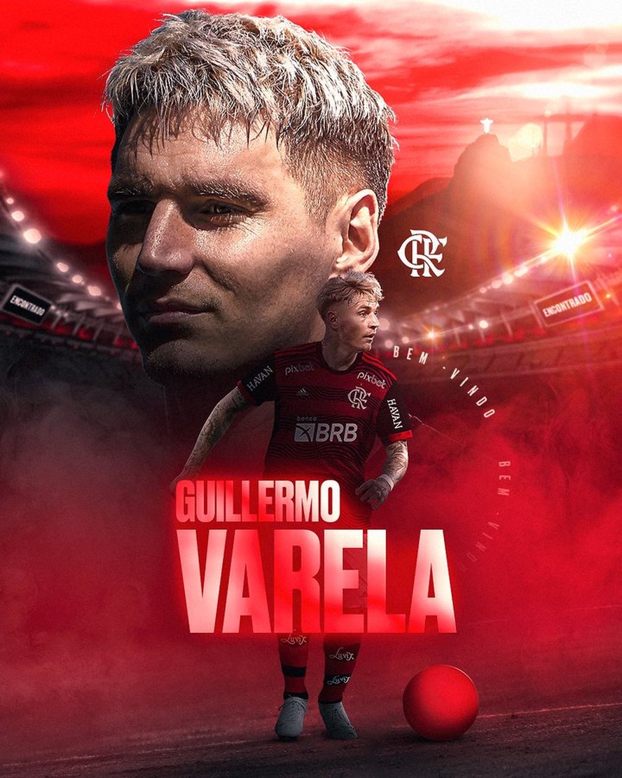 Flamengo anuncia o lateral Guillermo Varela