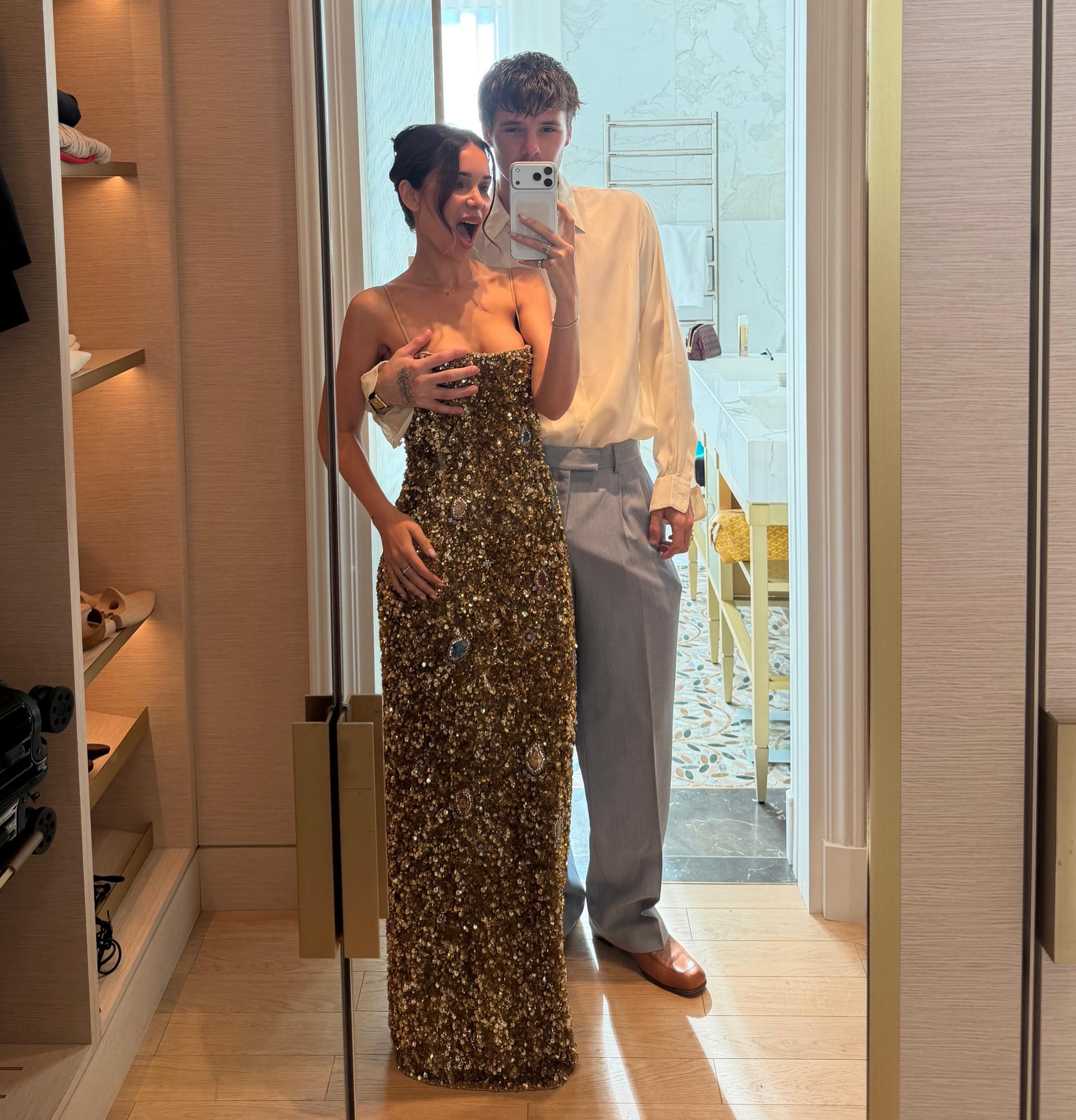 Cruz Beckham compartilha foto ousada com a namorada, Jackie Apostel