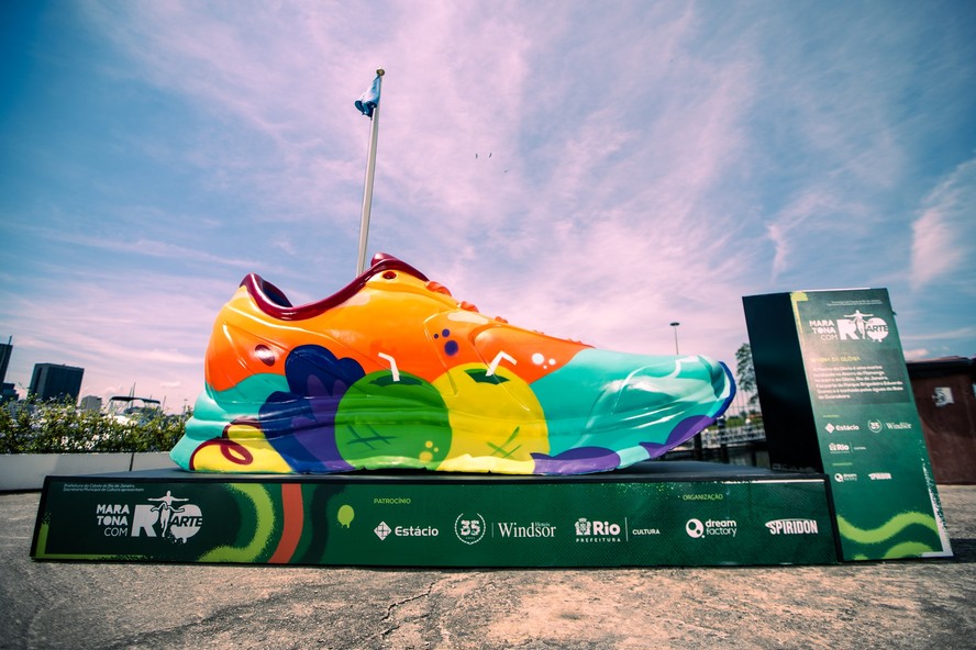 Maratona do Rio espalhará esculturas de tênis pela cidade