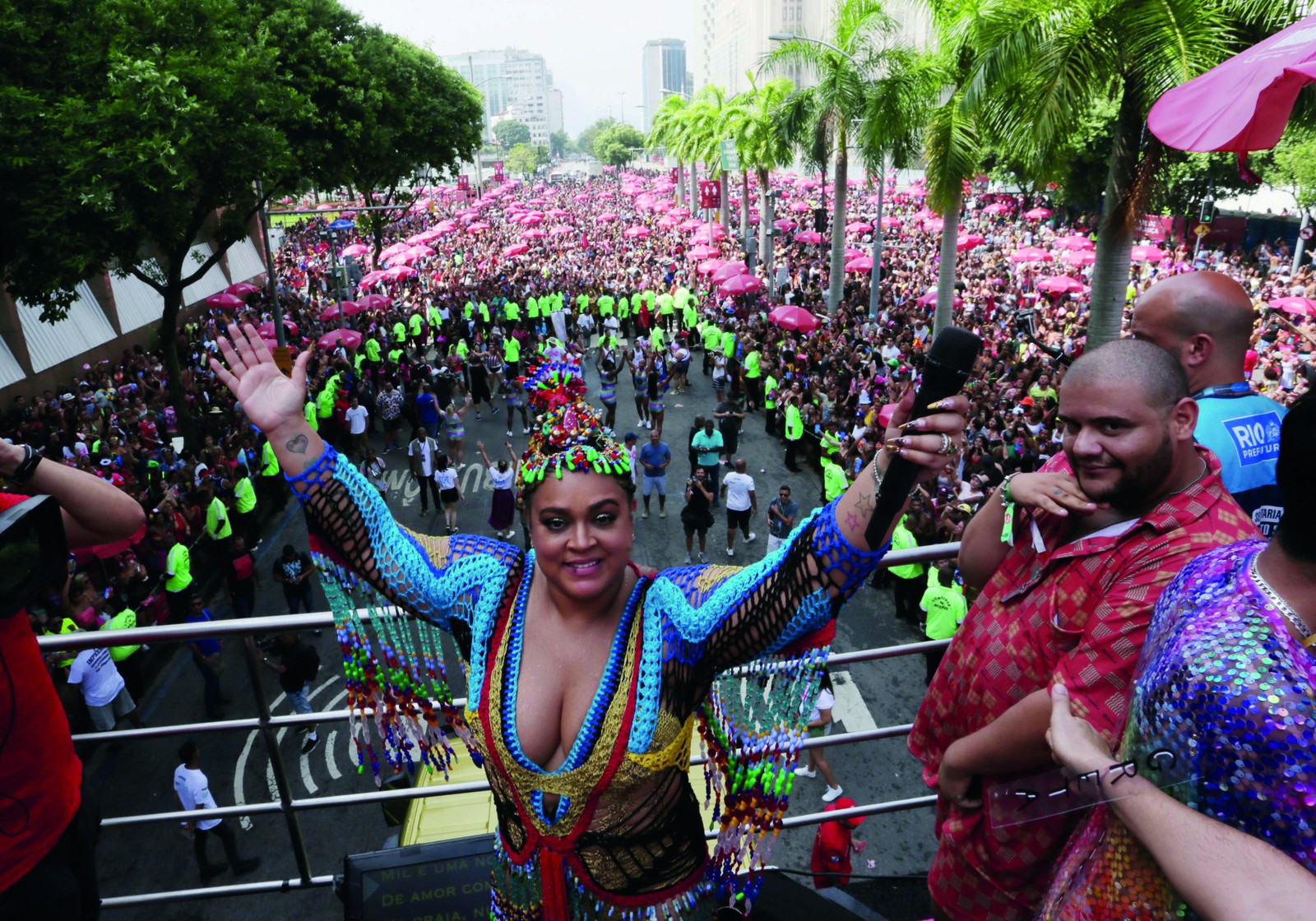 No Bloco da Preeta, no Rio – Foto: Kleber Junior/Agência O Globo