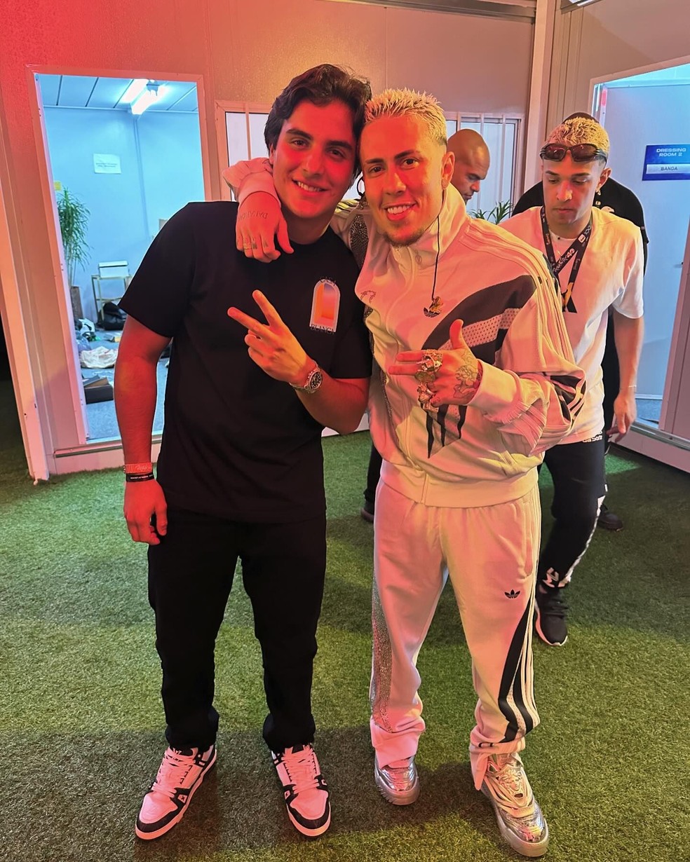 Marcelo Sangalo com MC Daniel no Rock in Rio — Foto: Reprodução / Instagram