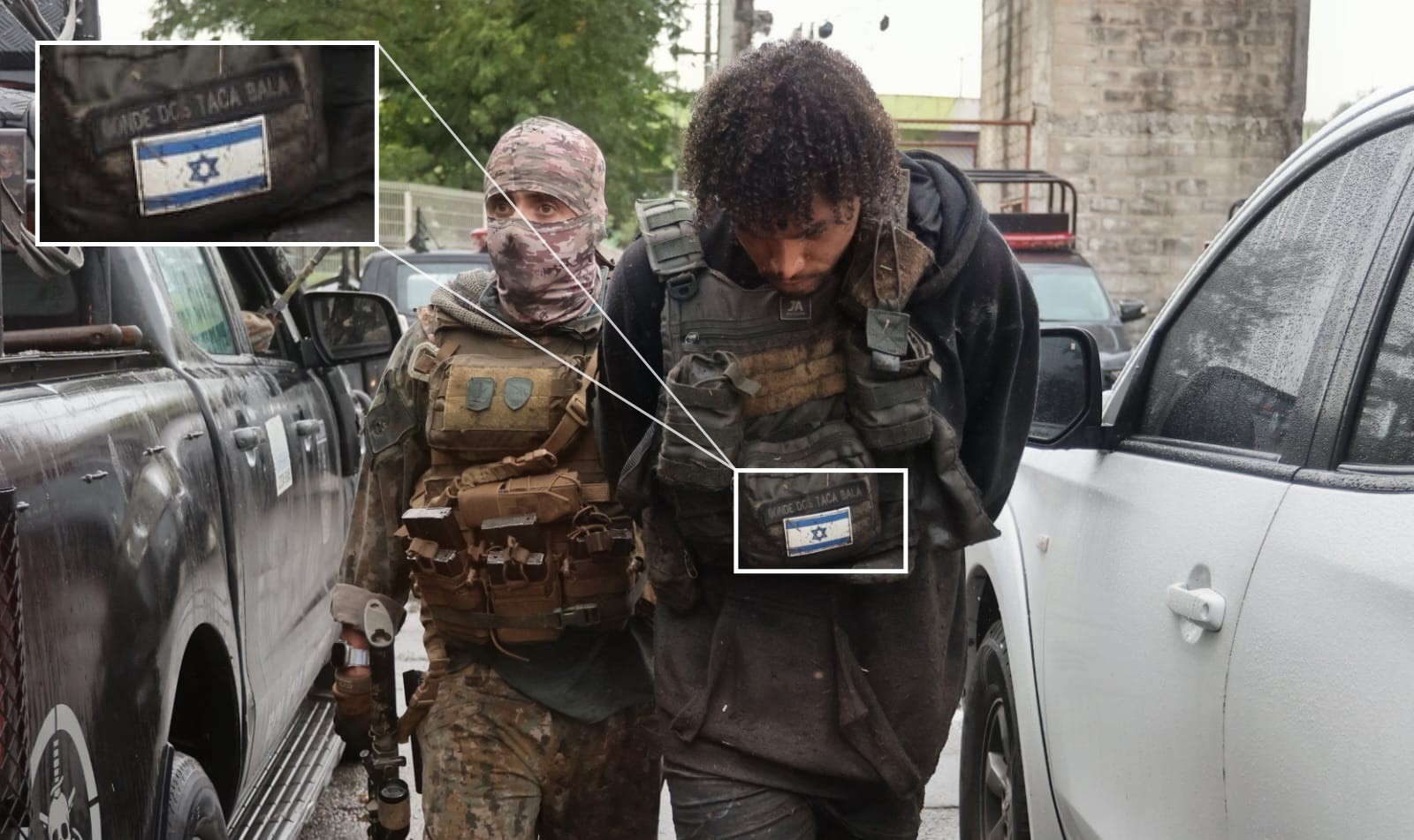 Traficante usa bandeira de Israel como símbolo em operação no Rio