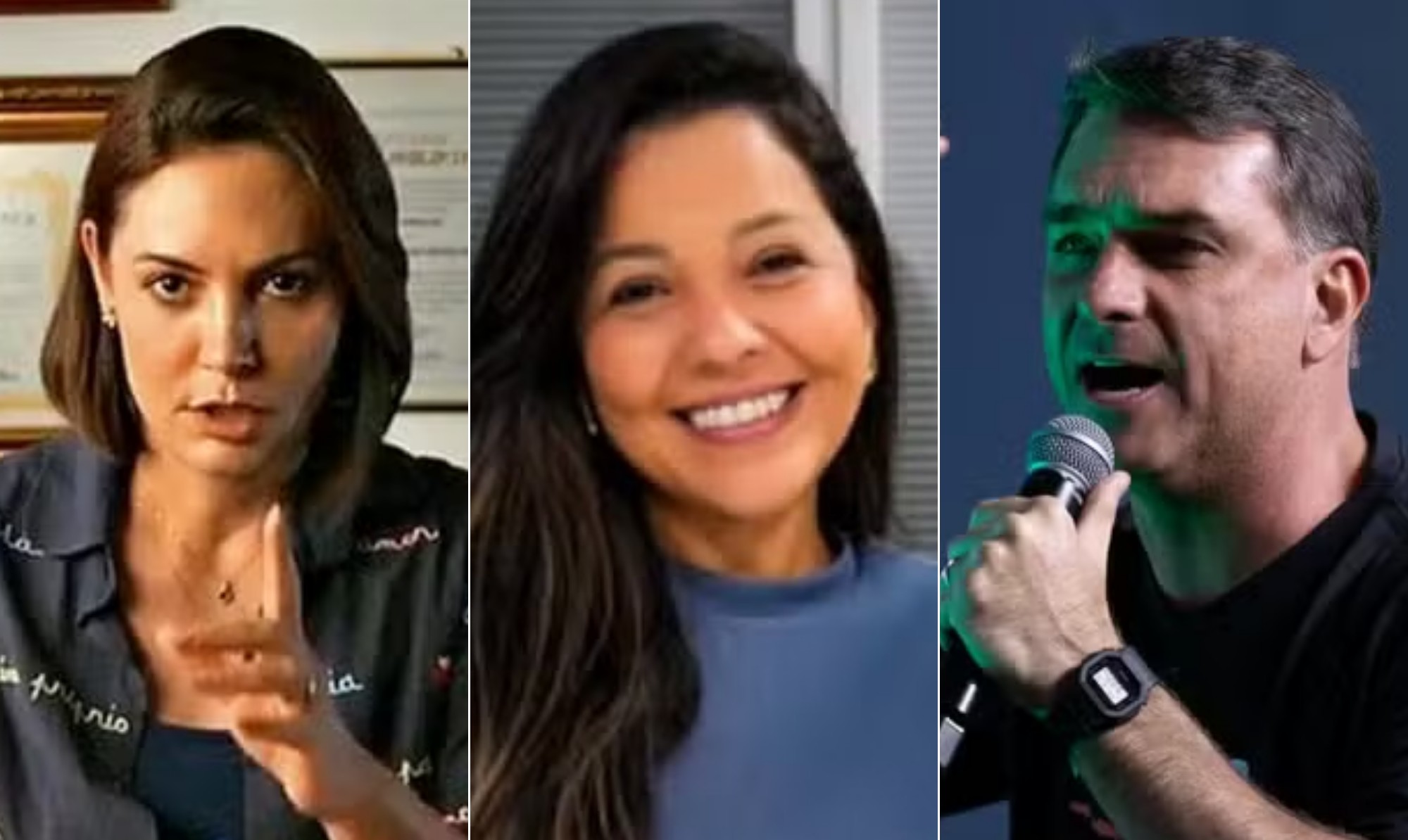 Priscila Costa busca unir Flávio e Michelle Bolsonaro em mensagem conciliadora