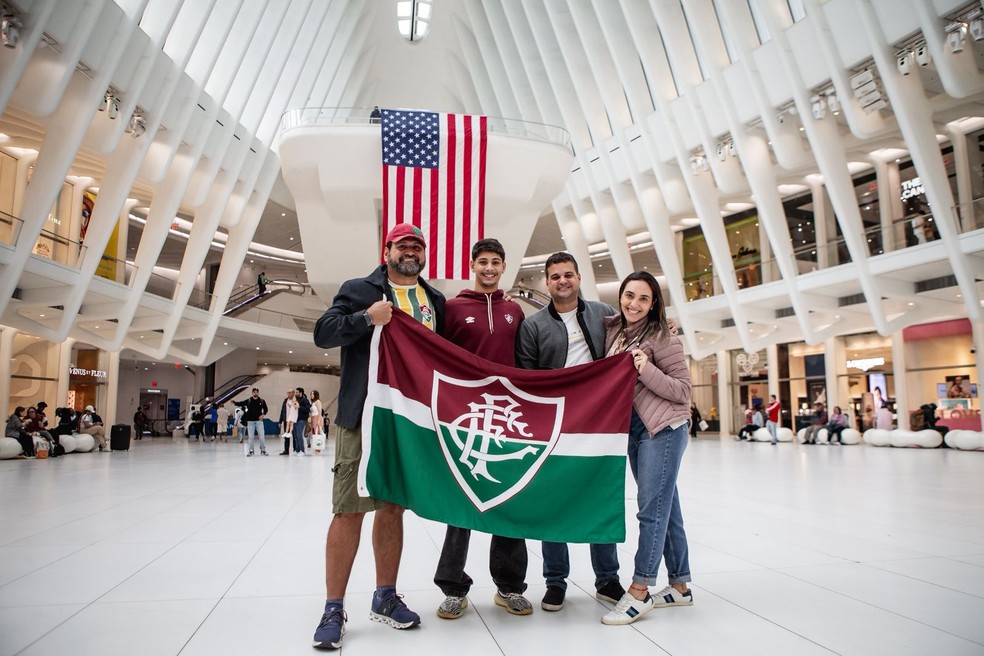 Torcedores do Fluminense nos Estados Unidos — Foto: Arquivo pessoal
