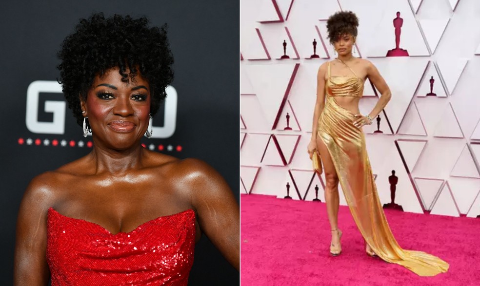 Viola Davis e Andra Day — Foto: GETTY IMAGES NORTH AMERICA / AFP
