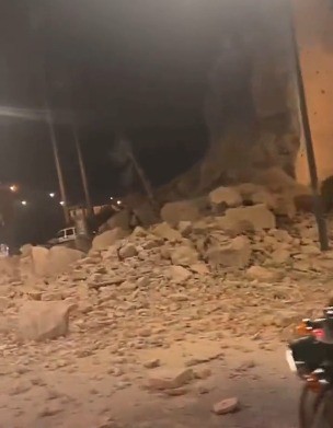 Vídeos mostram destruição nas ruas após terremotos no Marrocos — Foto: Reprodução