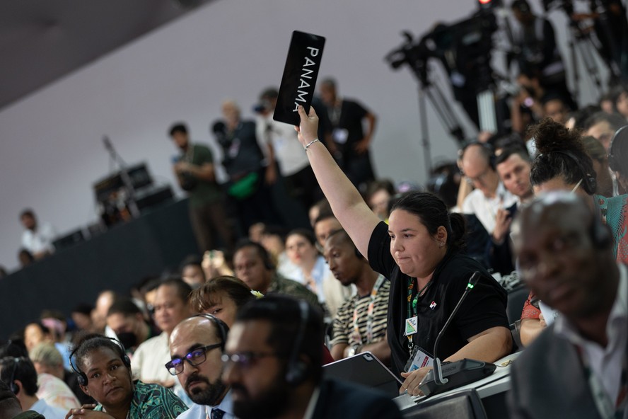Representante do Panamá pede aparte em sessão que aprovou texto sobre adaptação climática na COP30
