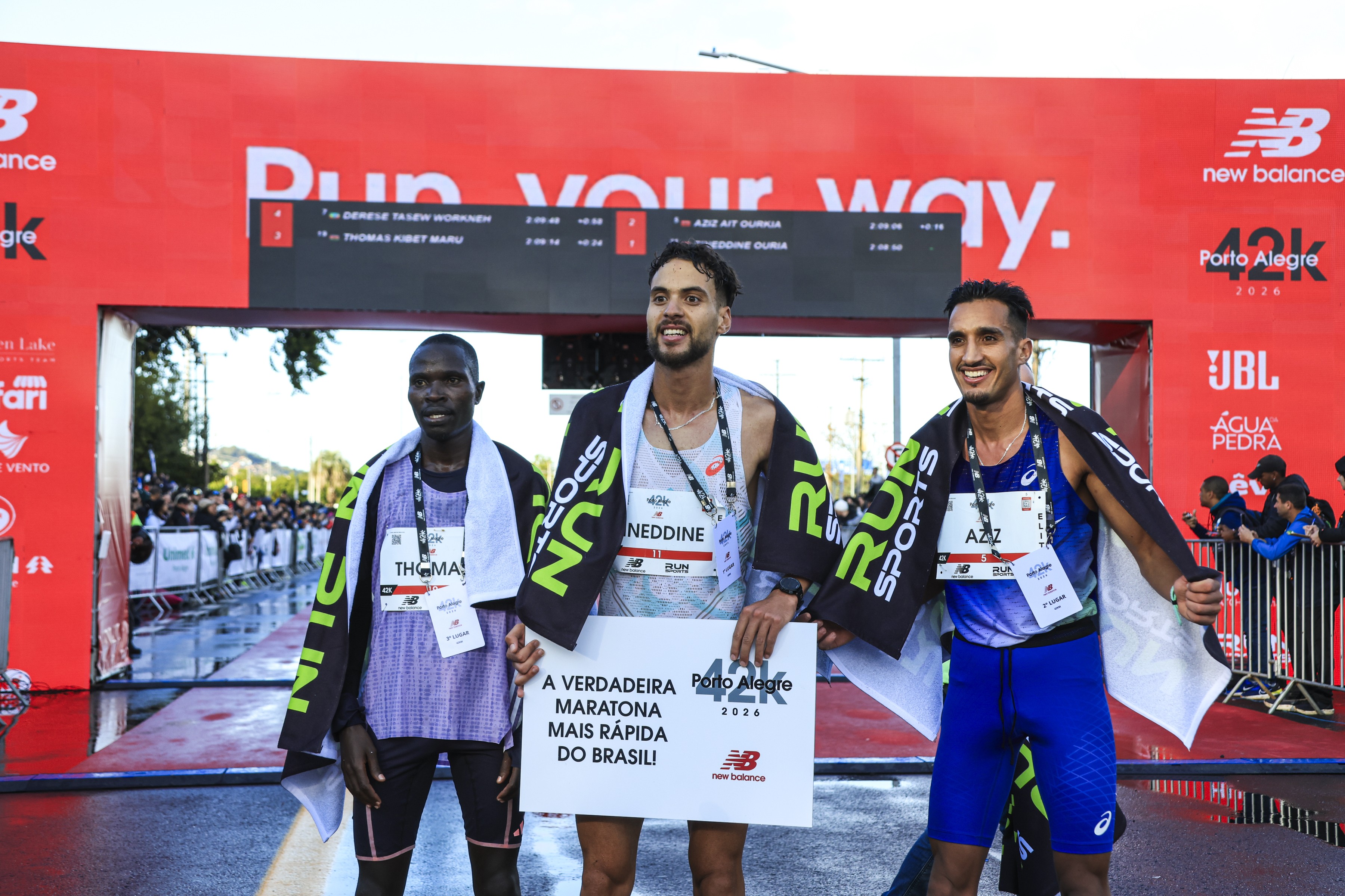 Recorde da maratona masculina disputada em solo brasileiro cai novamente