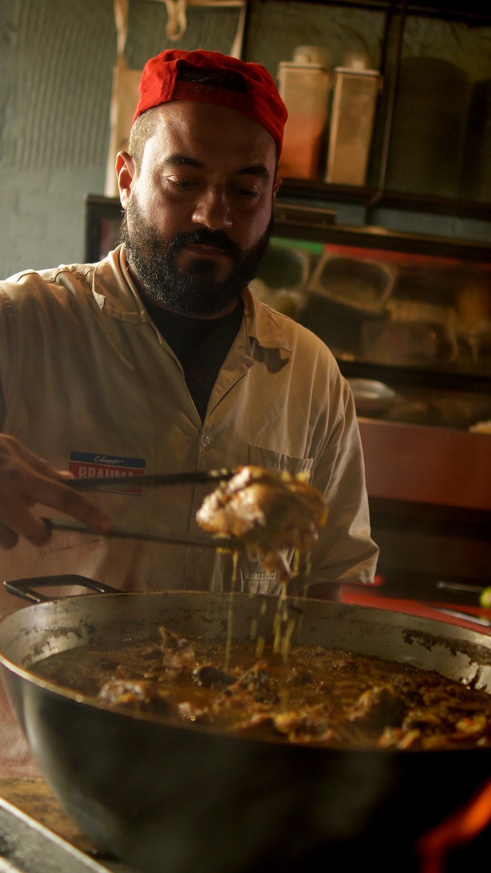 Galinha caipira no menu do Capiau — Foto: Reprodução