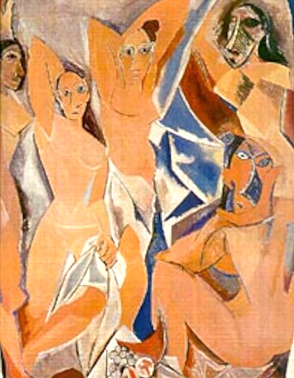'Les demoiselles d'Avignon', obra de Pablo Picasso — Foto: Reprodução