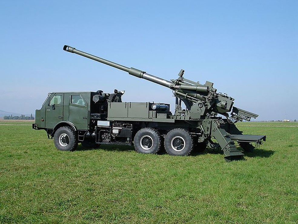 Obuseiro Atmos da empresa israelense Elbit Systems — Foto: Divulgação