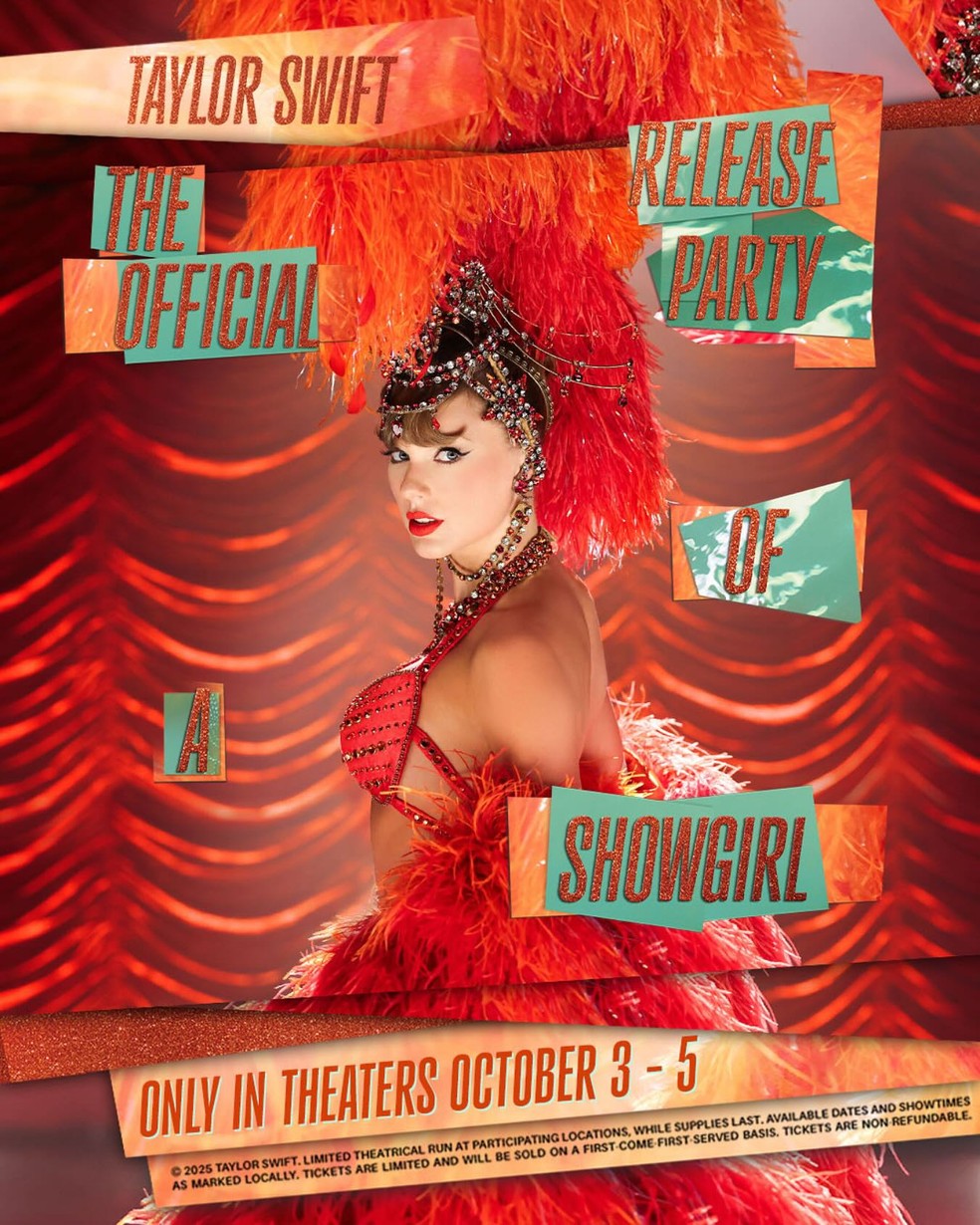 Taylor Swift lança 'The life of a showgirl' nesta sexta-feira (3