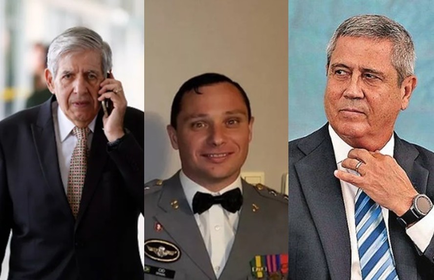 Augusto Heleno, Mauro Cid e Braga Netto