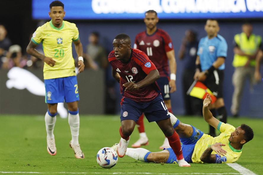 Joel Campbell em Brasil e Costa Rica pela Copa América 2024