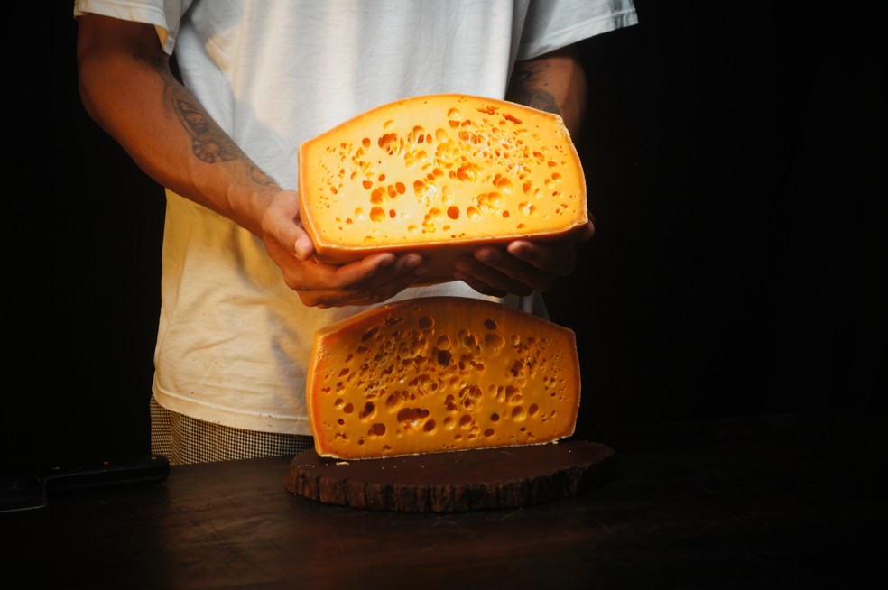 Queijo Figueira, da Fazenda Atalaia, poderá ser degustado na feira de produtores do SP Gastronomia — Foto: Divulgação/Fazenda Atalaia