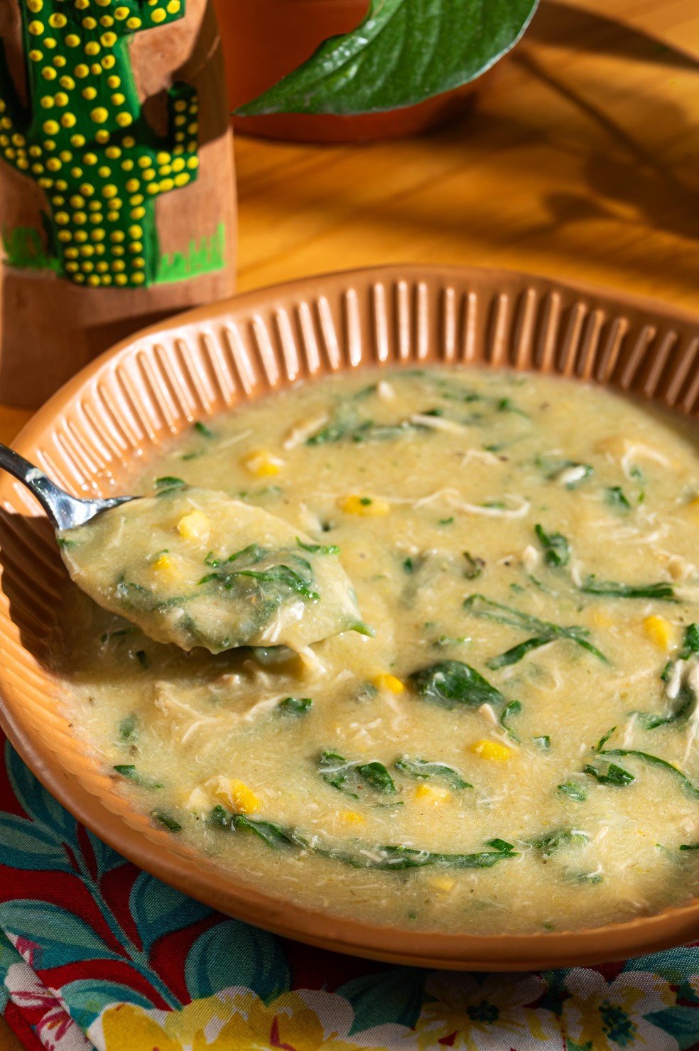 Sopa de milho com frango do Congelados da Sônia — Foto: Divulgação