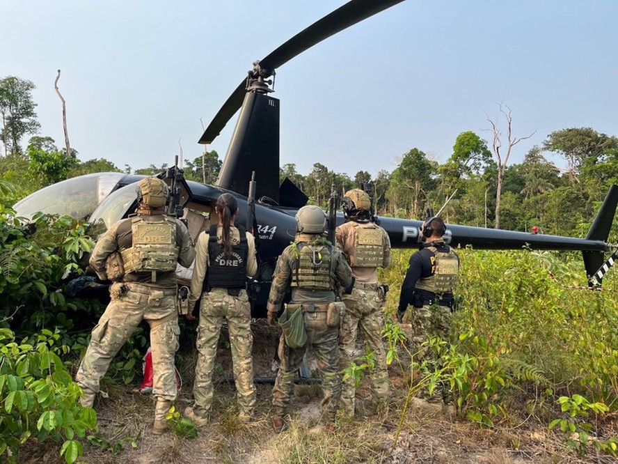 Polícia Federal apreende cerca de 238 kg de maconha tipo skunk em aeronave no interior do Amazonas