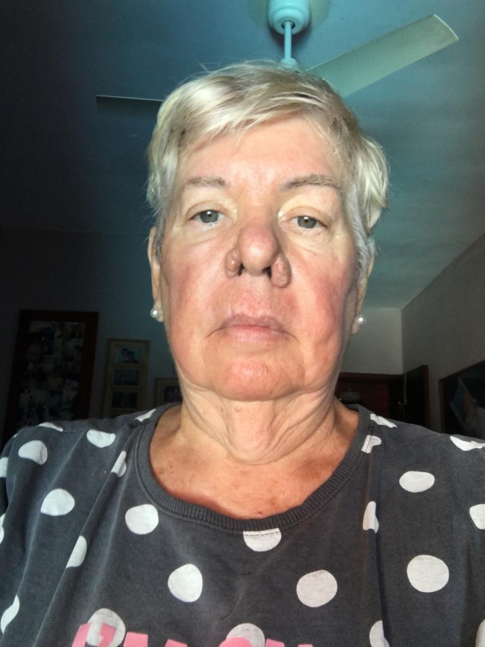 Maria Elisa de Menezes Teixeira afirma que não recebeu cédula de papel para votar — Foto: Arquivo pessoal para Portugal Giro