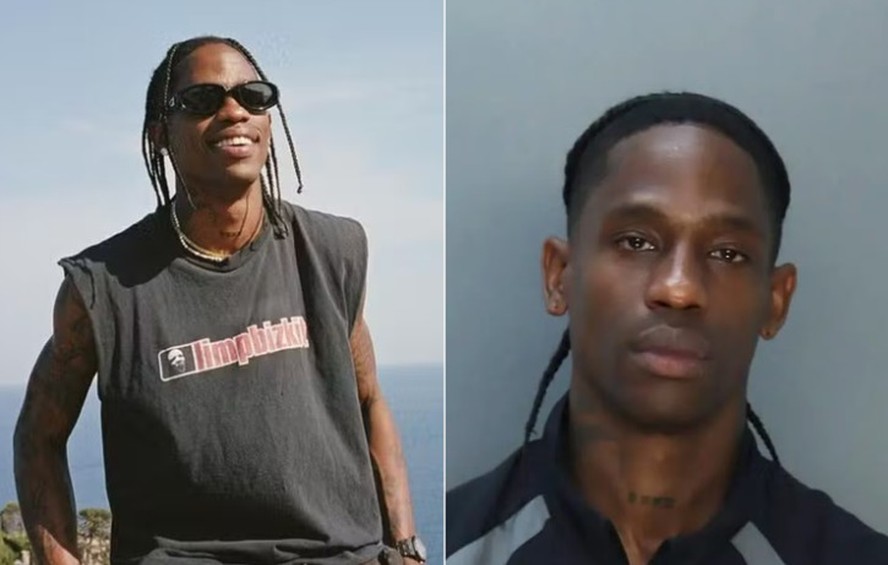 'Rindo alto', diz o rapper Travis Scott horas após ser preso em Miami ...