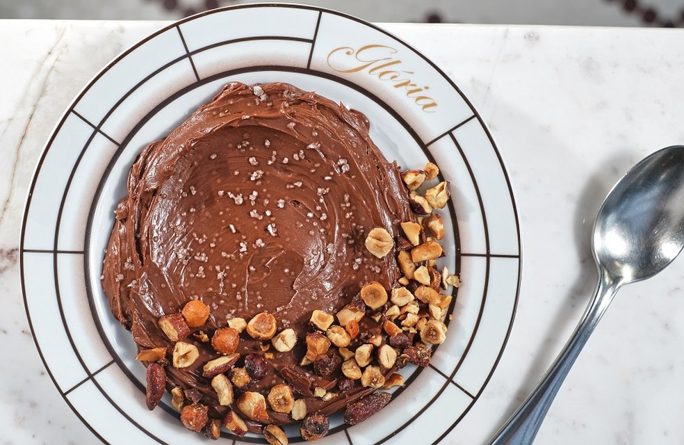 Mousse de chocolate do Glória Bistrô — Foto: Divulgação / Foto de Guga Lessa