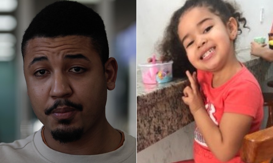Willian da Silva fez homenagem emocionada à filha, Heloísa dos Santos Silva, de 3 anos, pelas redes sociais