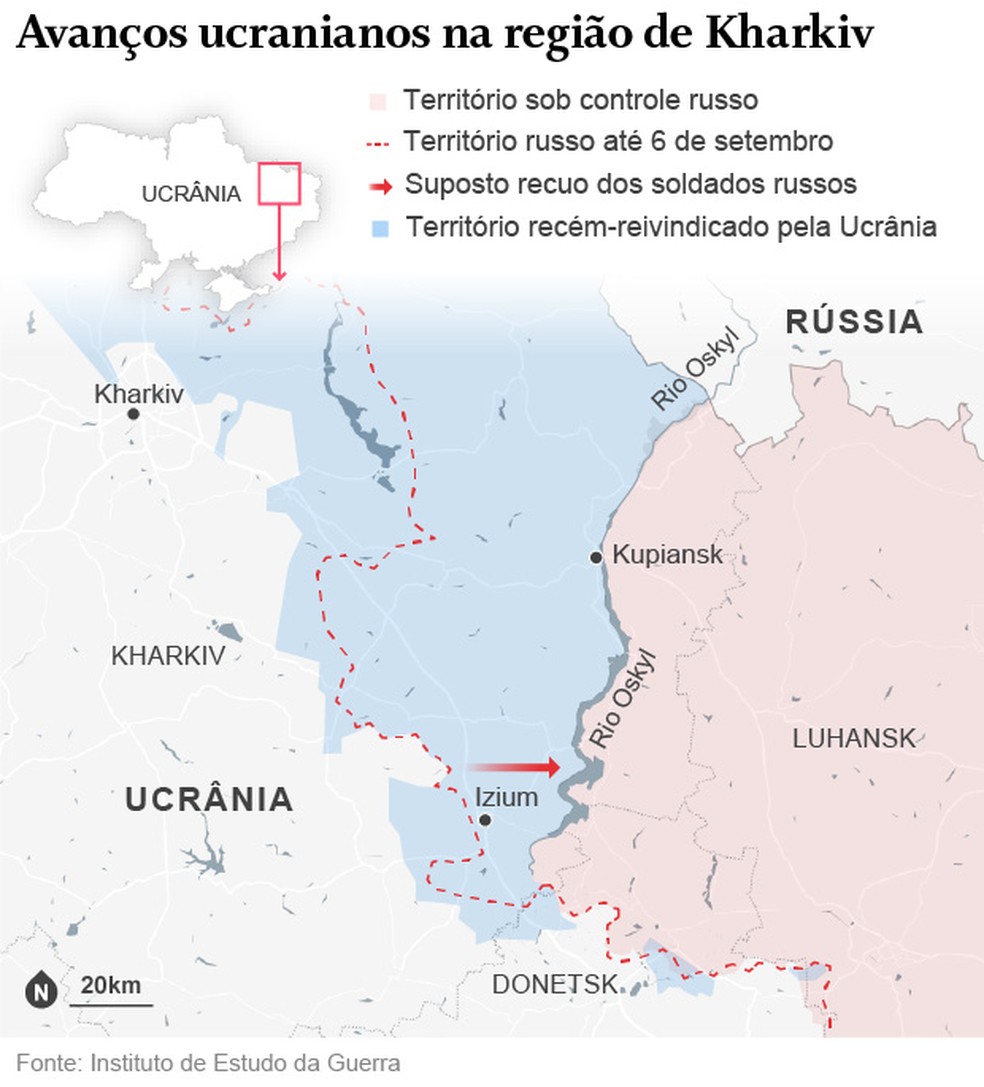 Ucrânia retoma territórios, faz Rússia viver pior momento na guerra e  alimenta resistência a Putin