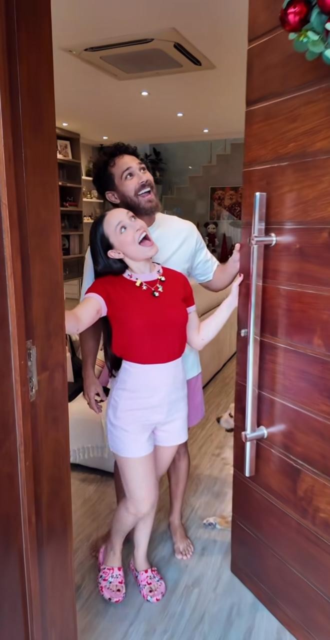 Larissa Manoela and André Luiz Frambach open their home and display Christmas decorations — Photo: Reproduction/Instagram