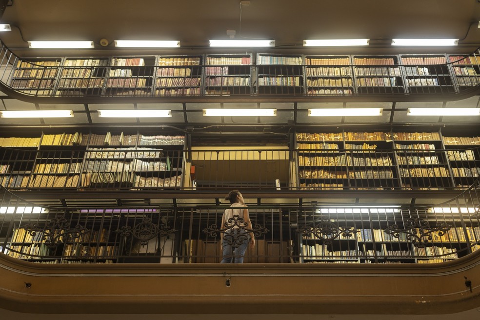Sede da Biblioteca Nacional tem mais de dez milhões de itens entre livros, jornais, manuscritos e mapas — Foto: Márcia Foletto/Agência O Globo
