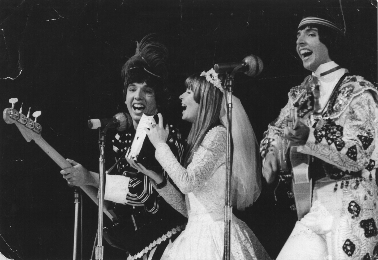Em 1968, no Festival Internacional  da Canção — Foto: Arquivo