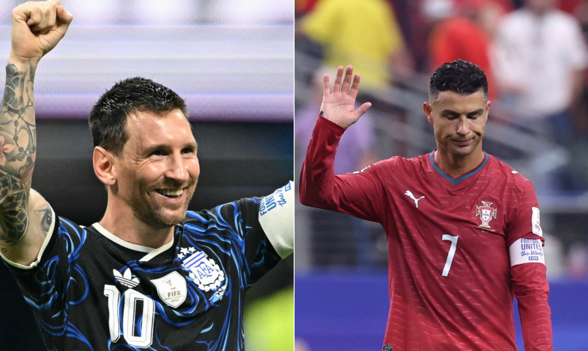Messi supera Cristiano Ronaldo em dribles em Copas