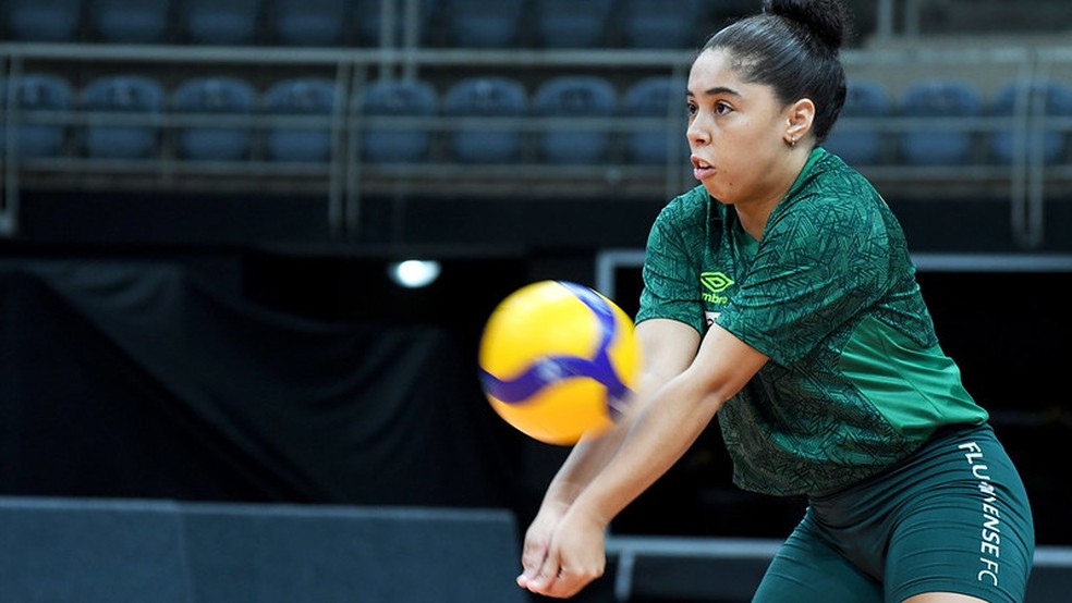 Marcelle, líbero do time de vôlei do Fluminense na temporada 2024/2025 — Foto: Divulgação Fluminense