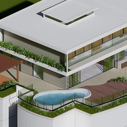 Projeto da nova casa do ator Rafael Zulu — Foto: Reprodução/ Instagram